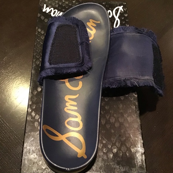 COPY - Sam Edelman mares slides dark blue EUC - Picture 4 of 10